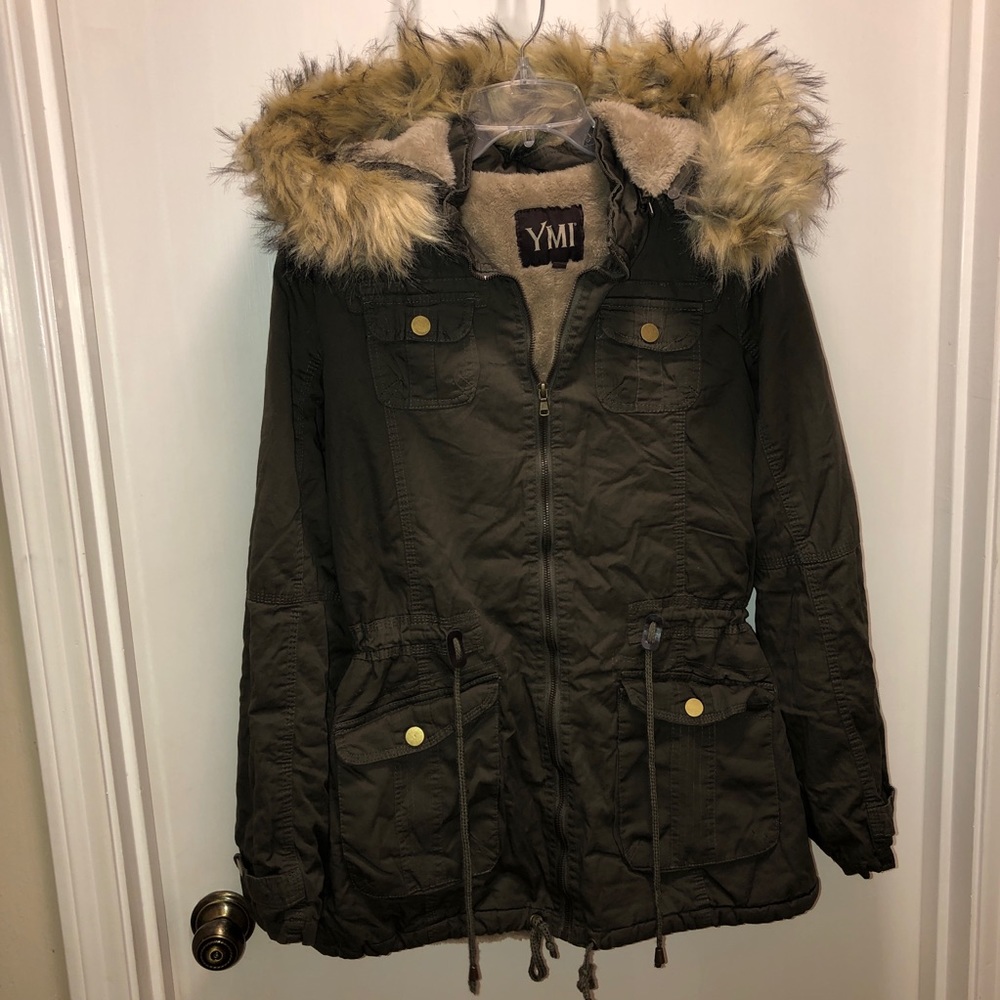 Faux Fur Lined Winter Jacket